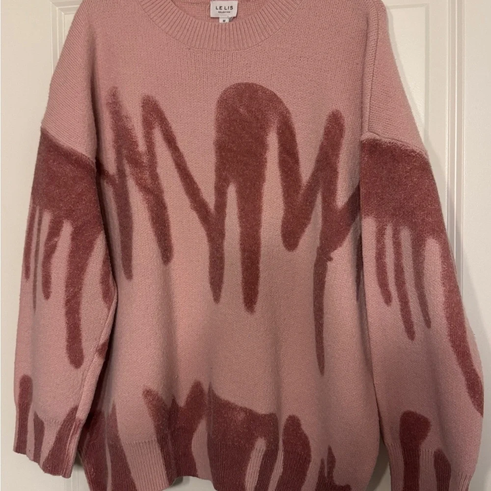 Le Lis Blush Abstract Women's Sweater - Picture 5 of 5